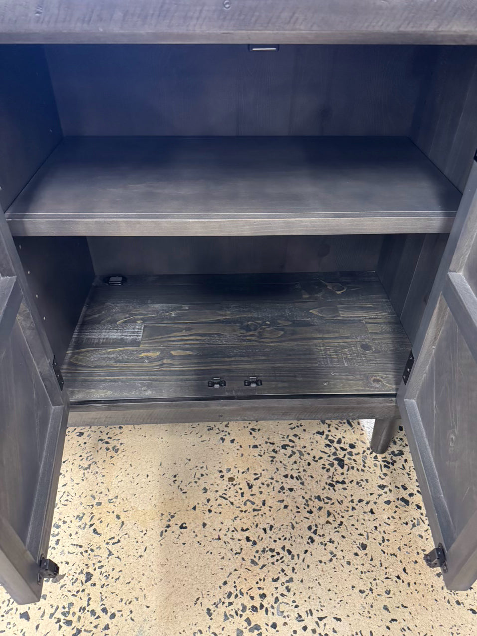 ASHLEY FURNITURE Dark Gray Wood Server