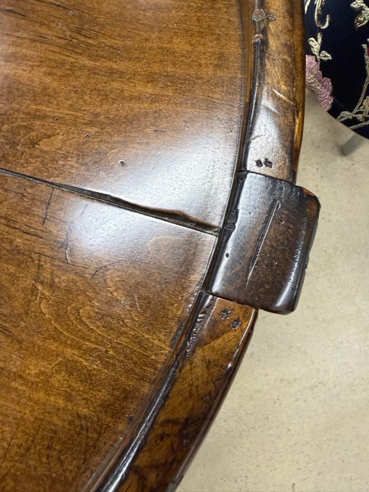Dark Wood Round Occasional 3 Tier Table