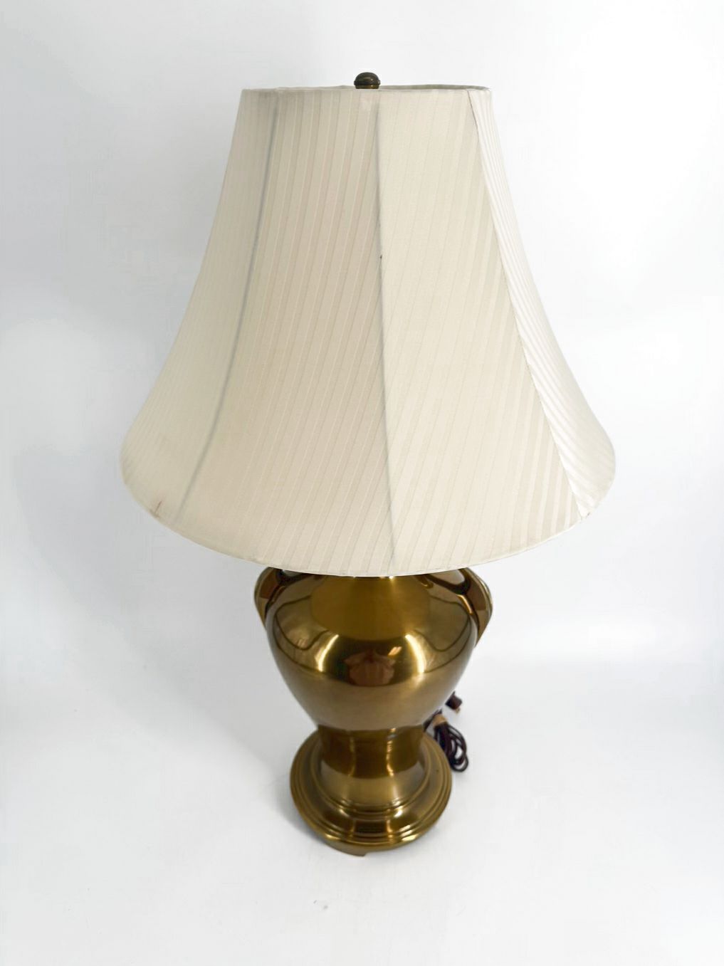 Brass Lamp w/ Cream Shade