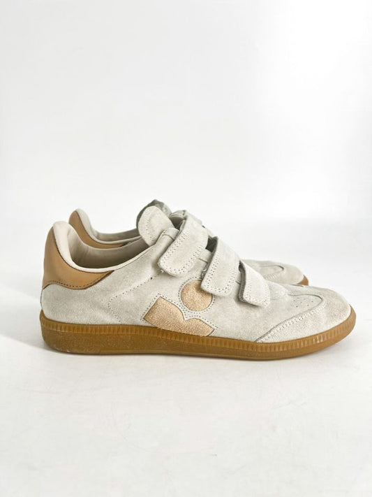 ISABEL MARANT Size 38 Cream Leather Casual Shoes