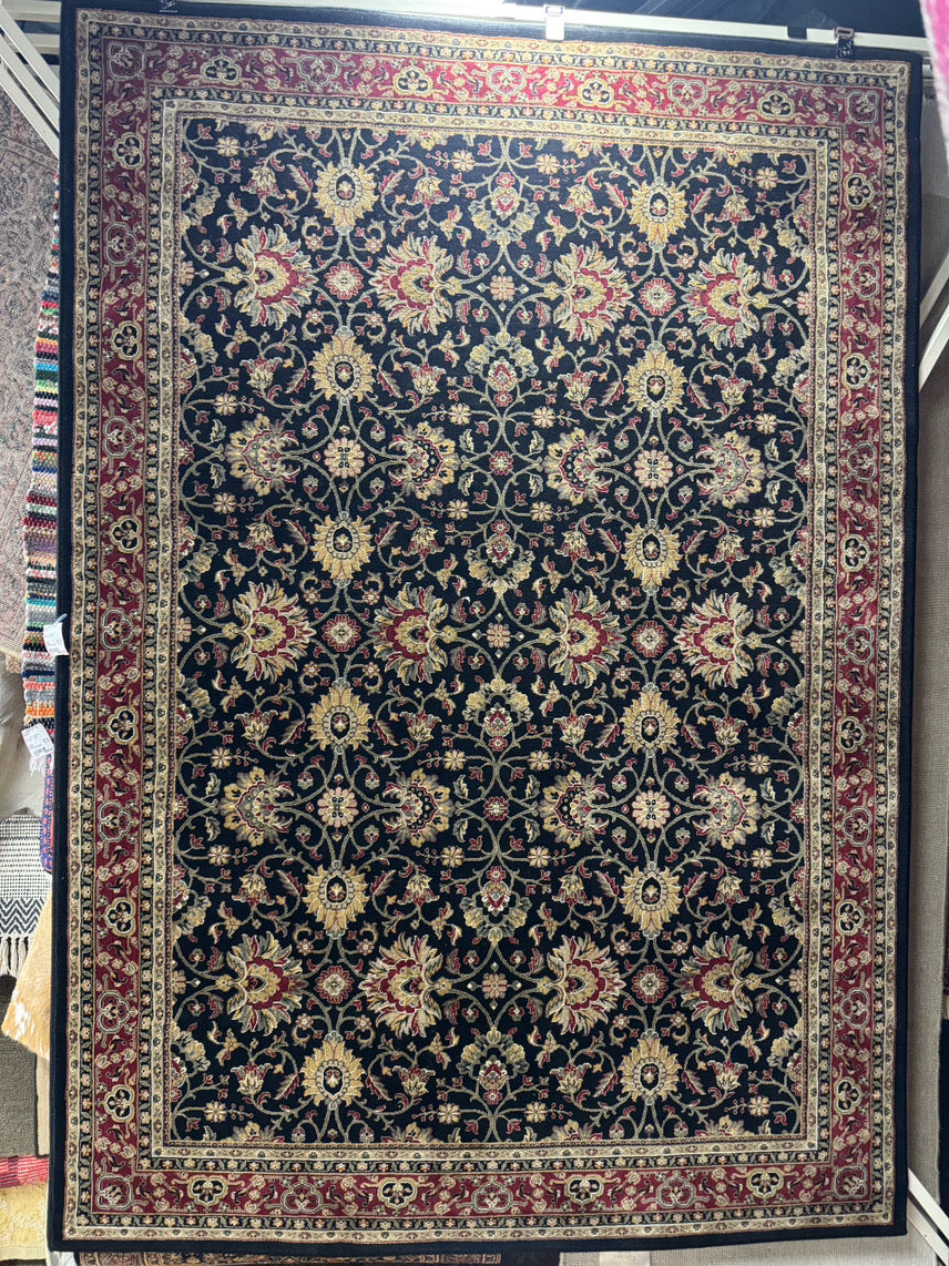 Black & Red Oriental Area Rug