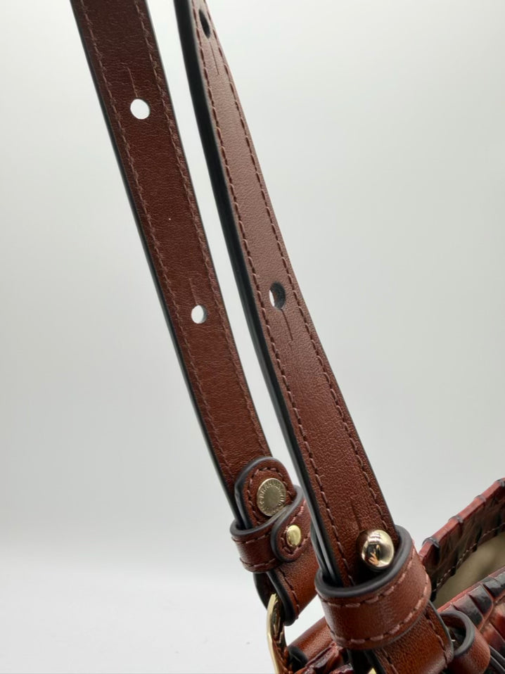 BRAHMIN Tansey Pecan Westerly Leather Purse