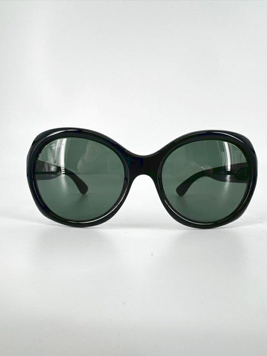 RAY BAN Black Round Sunglasses