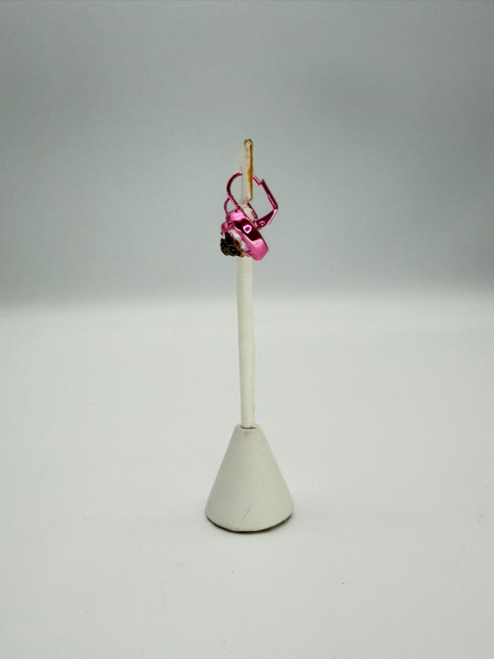 KURT GEIGER Mettalic Pink Earring & Ring Set
