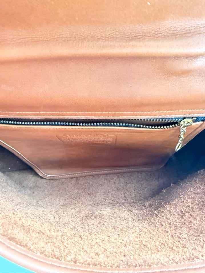 COACH Leather Cognac Briefcase