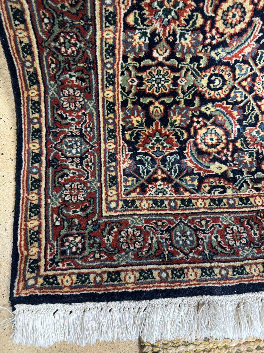 Red, Blue & Black Handmade Oriental Runner