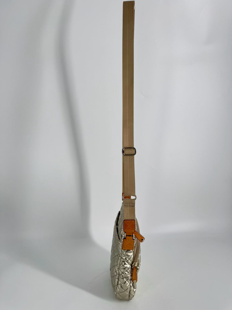 MZ WALLACE Metallic Nylon Quilted Crossbody Bag