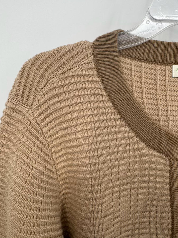 SPARTINA 449 Size L Latte Amelia Sweater Jacket NWT