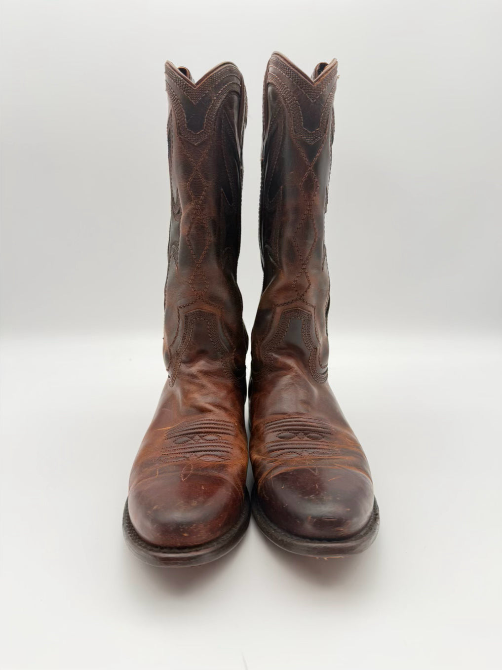 FRYE WMNS Size 8.5 Cognac Leather Western Boots