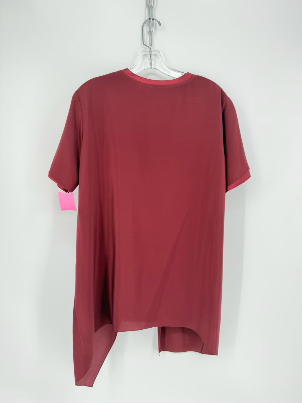 Sies Marjan Size Wmn's 8 Burgundy Silk Twisted Knit Top
