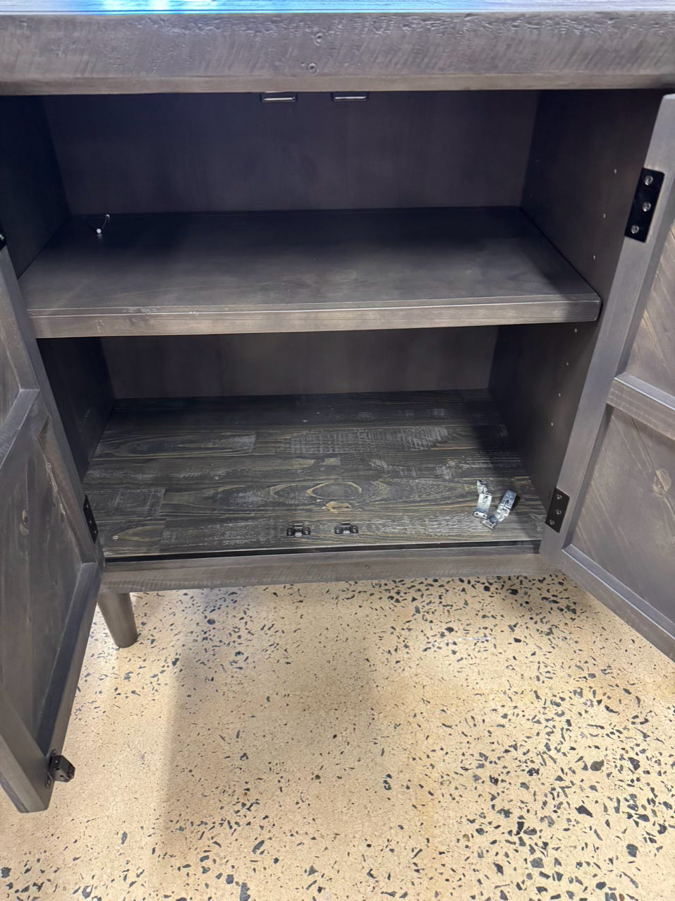 ASHLEY FURNITURE Dark Gray Wood Server