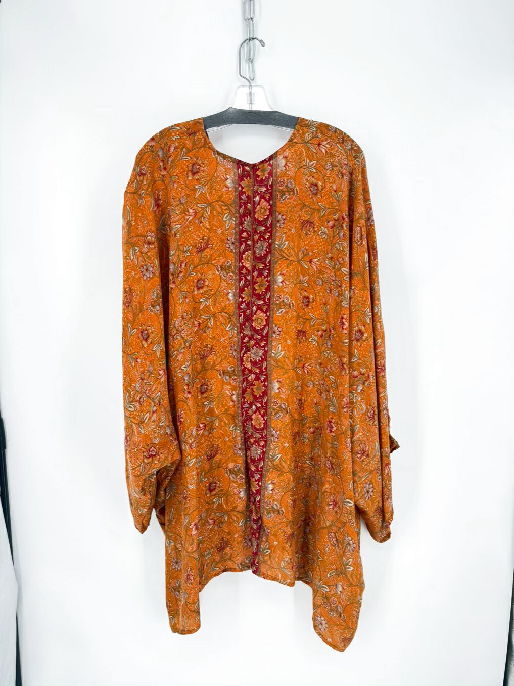KANTHA BAE Size Wmn's Free Size Pumpkin Print Floral Tunic