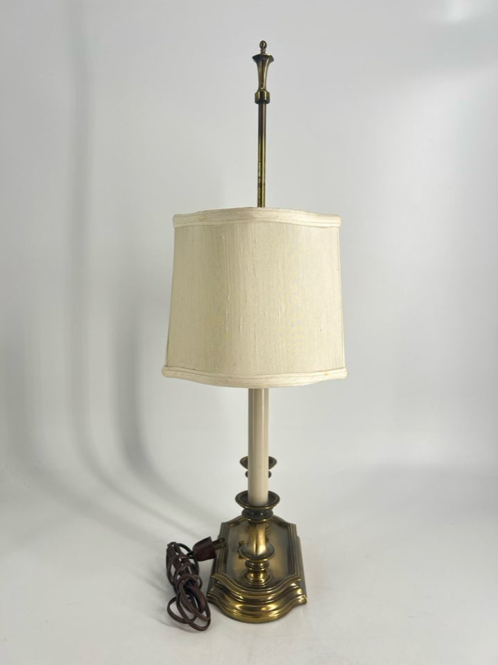STIFFEL Brass Twin Candle Desk Lamp