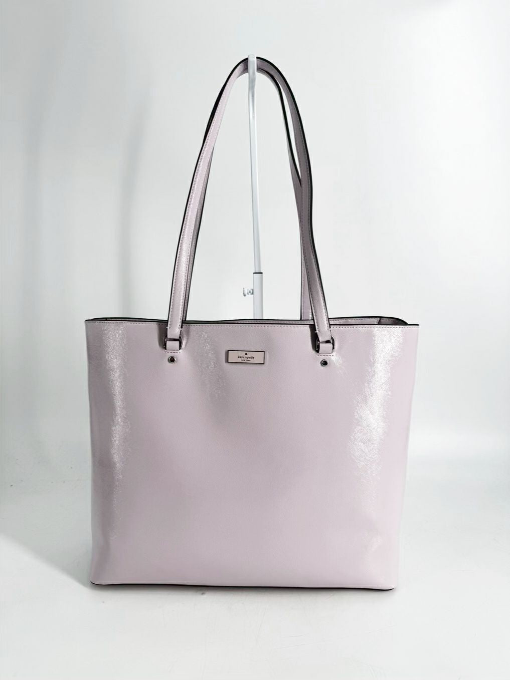 KATE SPADE Bridget Lilac Crinkle Patent Leather Large Tote NWT
