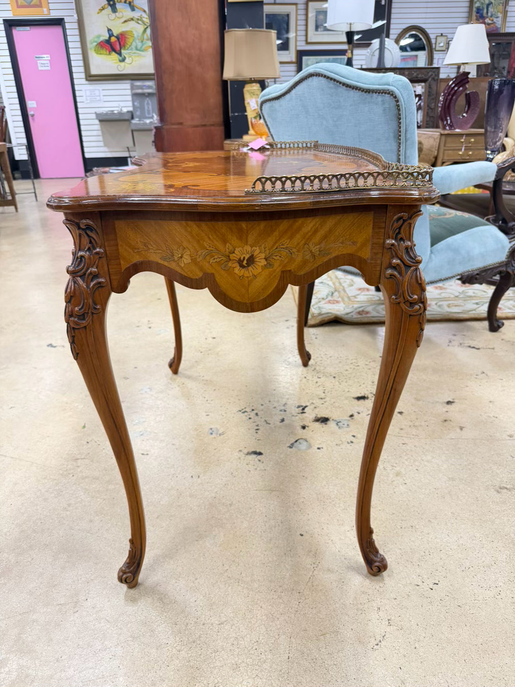 French Ladies Writing Desk w/ Drawer