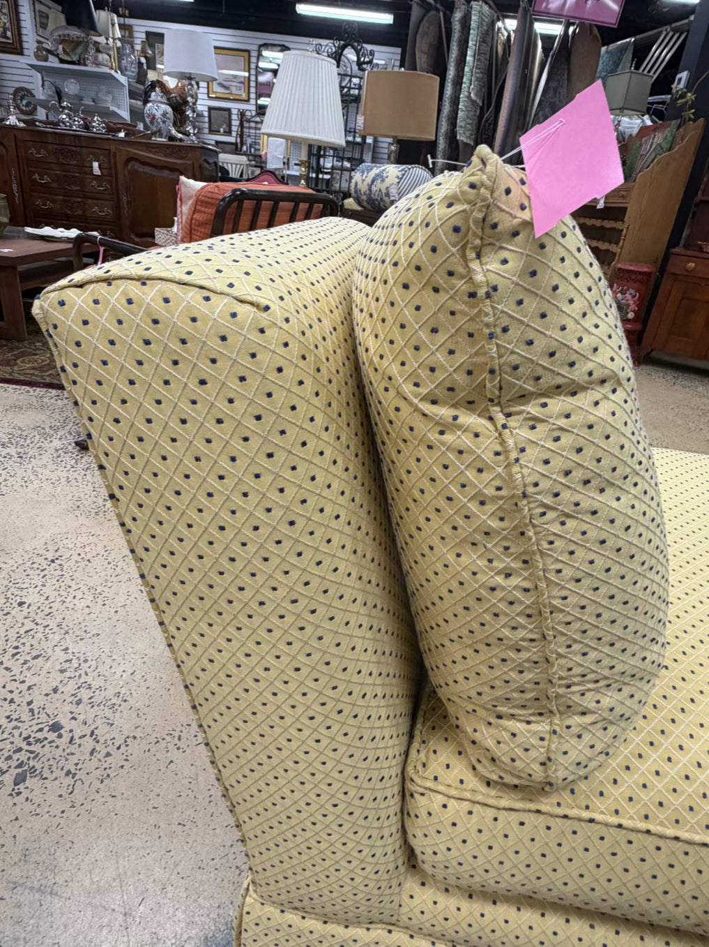 SHERRILL Yellow / Blue Pair Of Slipper Chairs