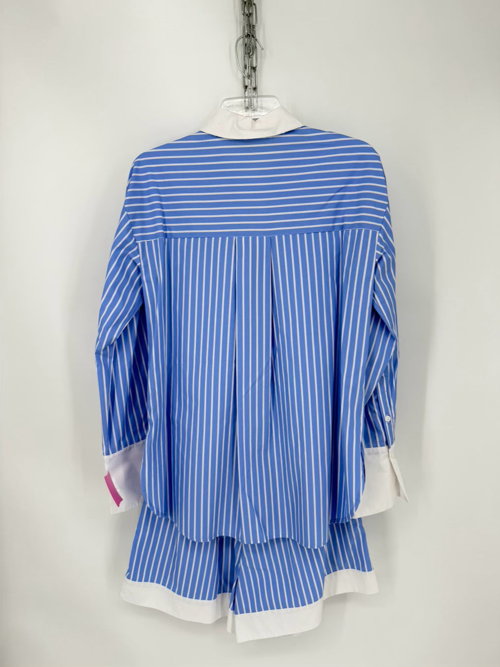 ENGLISH FACTORY Wmn's Size XS Blue & White Stripe Shorts 2 Piece Set NWT