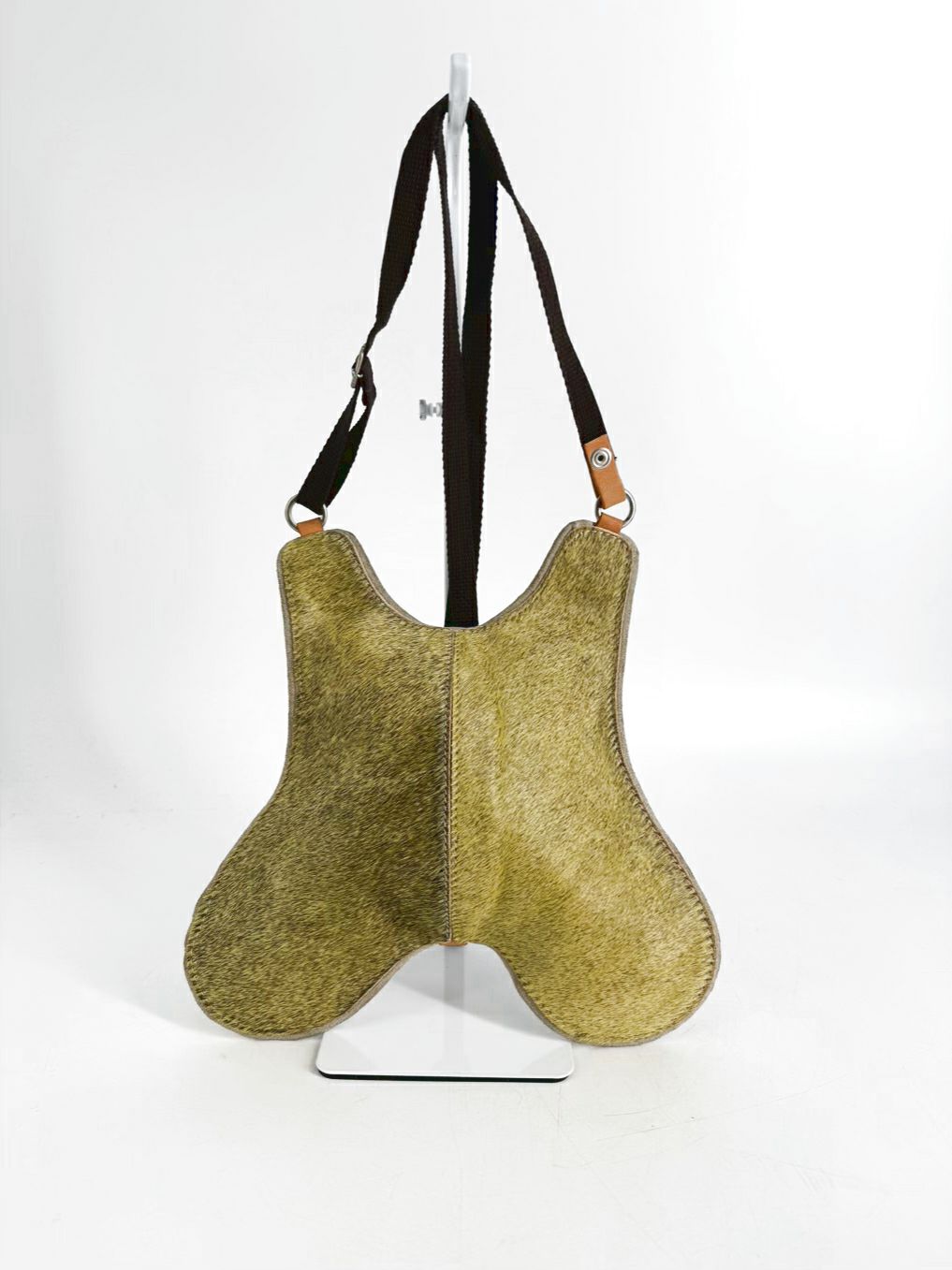 HUMAWACA BKF Butterfly Green Leather Animal Hide Backpack