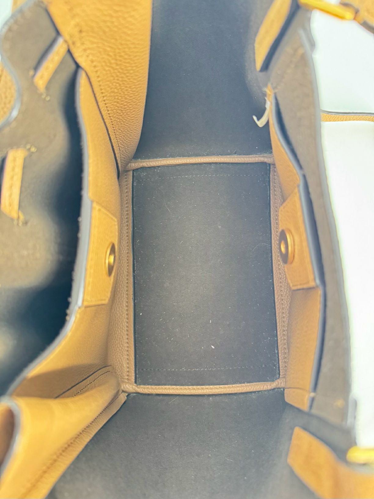 TORY BURCH Cognac Leather McGraw Dragonfly Purse