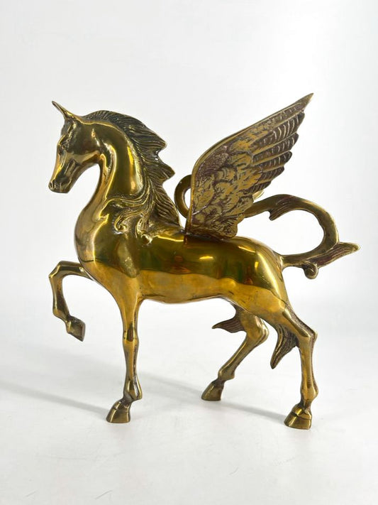 Pegasus Horse Brass Figure