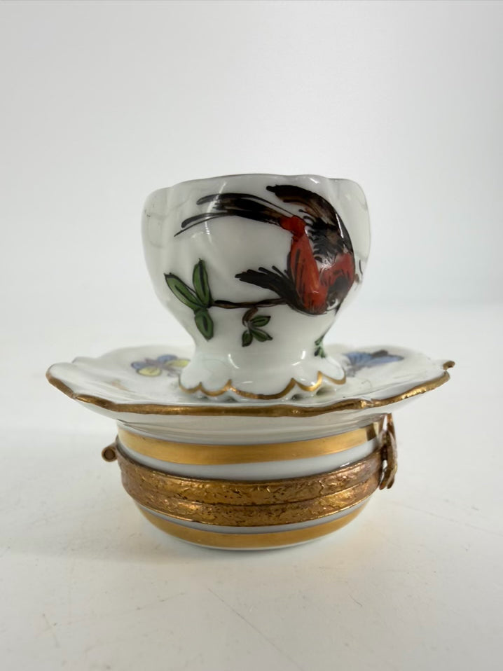 LIMOGES Miniature Cup & Saucer Box