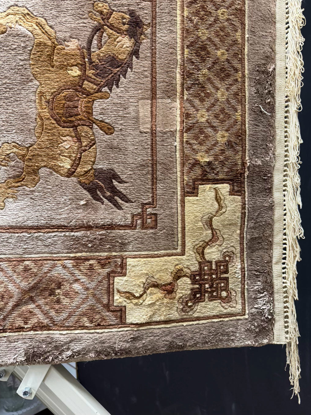 Brown Horse Tapestry w/ Fringe