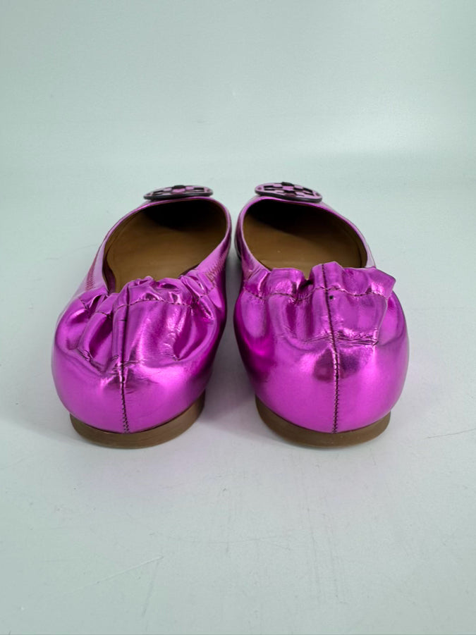 TORY BURCH Size 8 Orchid Leather Flats