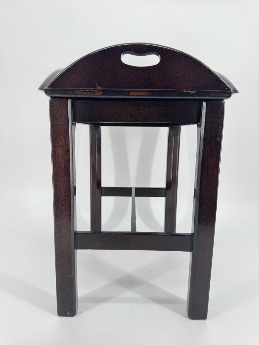 Wood 2-Piece Small Butler's Tray Side Table