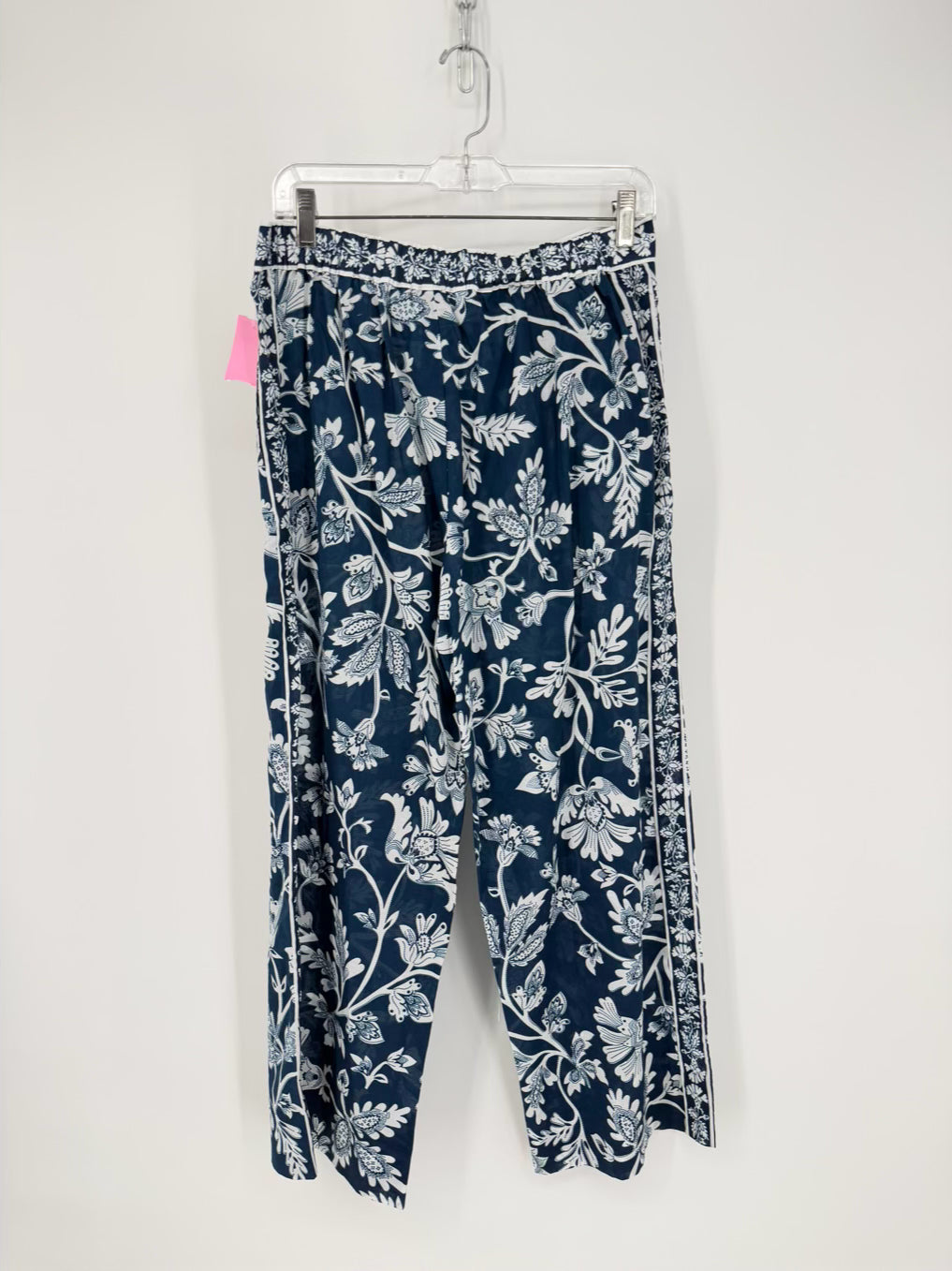 GRETCHEN SCOTT Size M Navy Print Floral Pants NWT