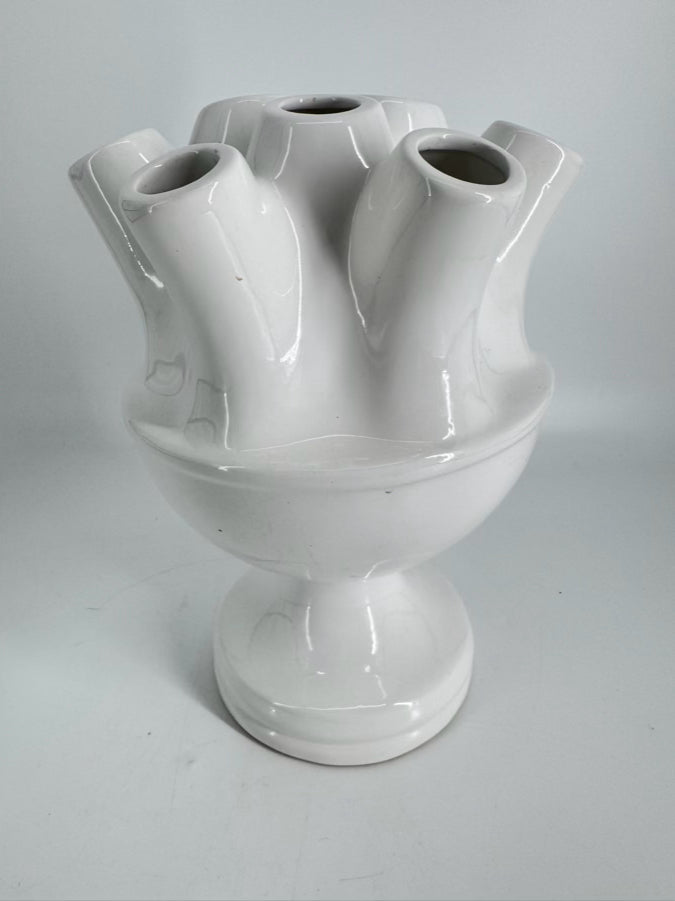 White Ceramic Tulipier Vase