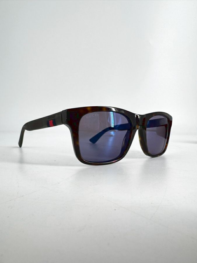 GUCCI Black Sylvie Web Accent Wayfarer Sunglasses