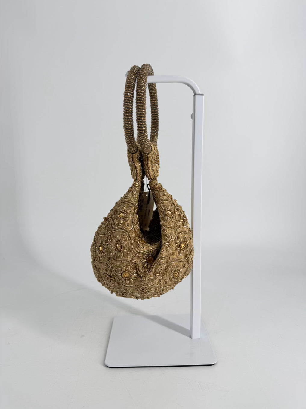 DAVID JEFFERY Gold Beaded Evening Bag NWT