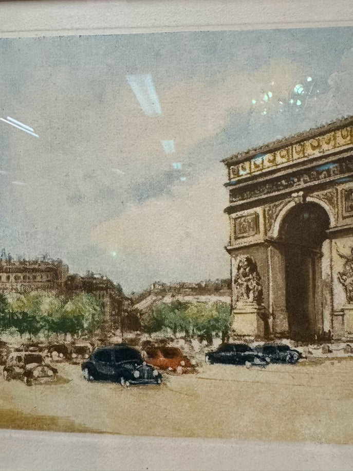 CHARLES BLONDIN Paris Scene Pair of Framed Art
