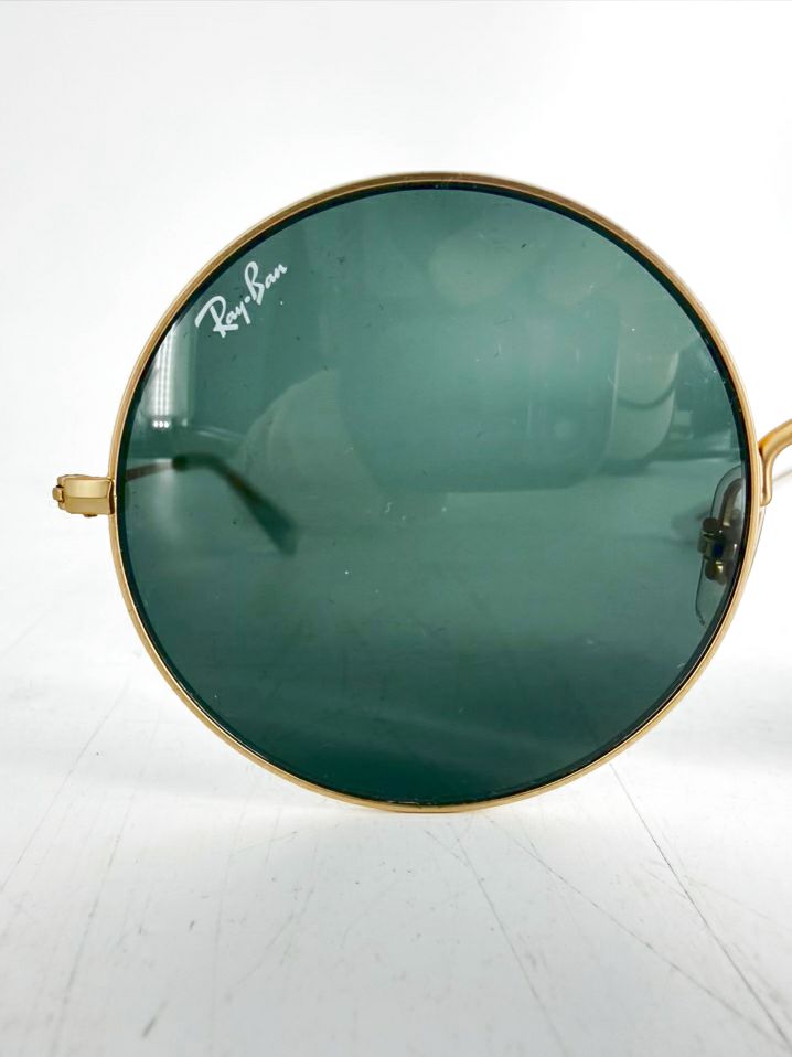 RAY-BAN Oval 1970 Gold Tone Sunglasses