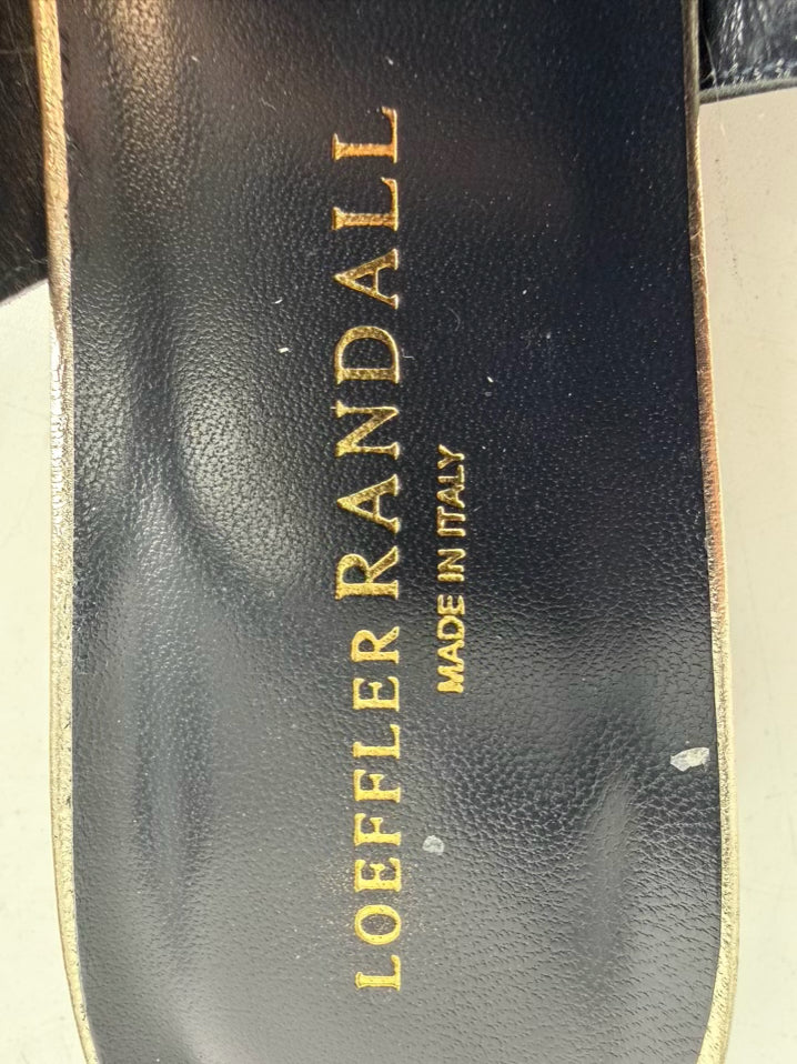 LOEFFLER RANDALL Size 8 Black Leather Flats