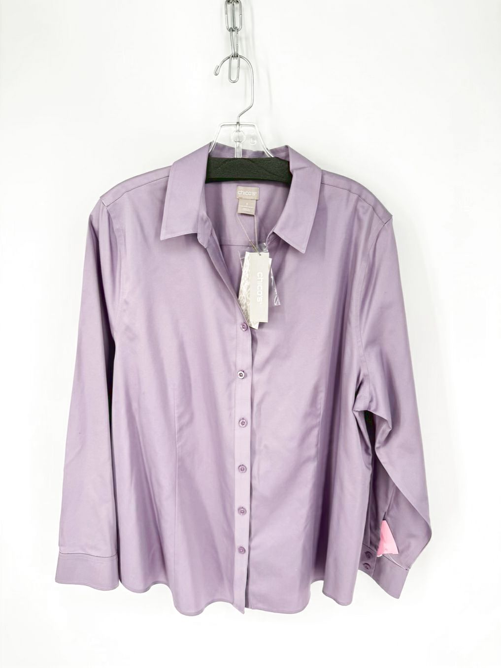 CHICO'S Size 16 Lilac Blouse NWT