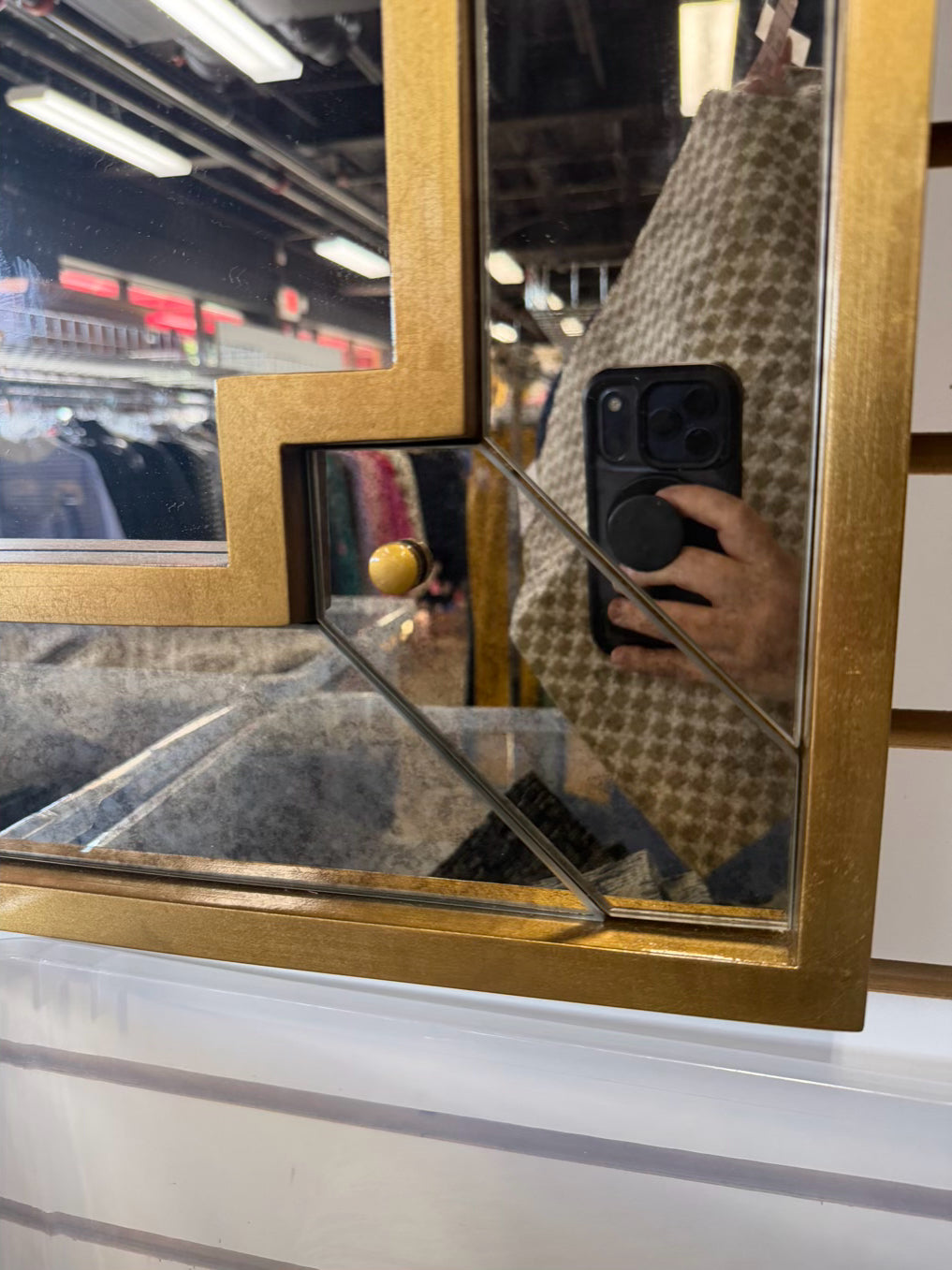 CAPITAL LIGHTING FIXTURE COMPANY Gold Mirror w/ Smoky Border