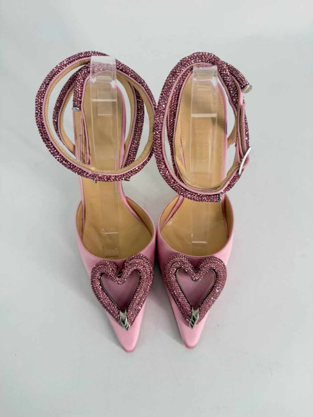 MACH & MACH Size 40 Pink Rhinestone Pumps