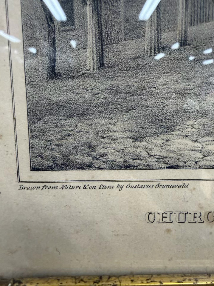 Inspectors House In Salem Etching In Antique Frame