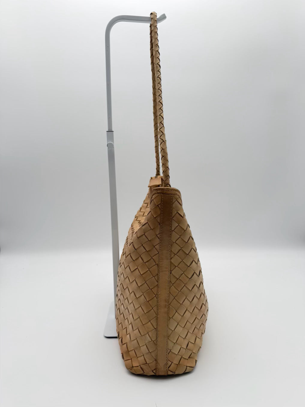 BEMBIEN Natural Leather Woven Purse