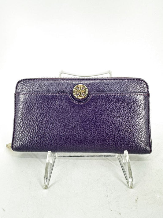 TORY BURCH Purple Leather Wallet