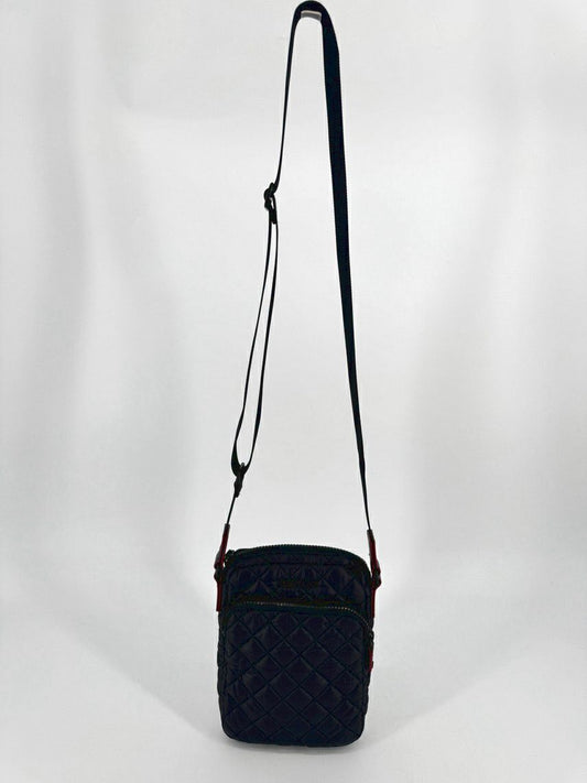 MZ WALLACE Black Nylon Quilted Crossbody Bag