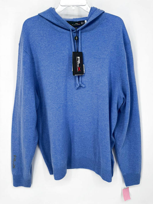 RLX by RALPH LAUREN Size XL Blue Cashmere Hoodie NWT