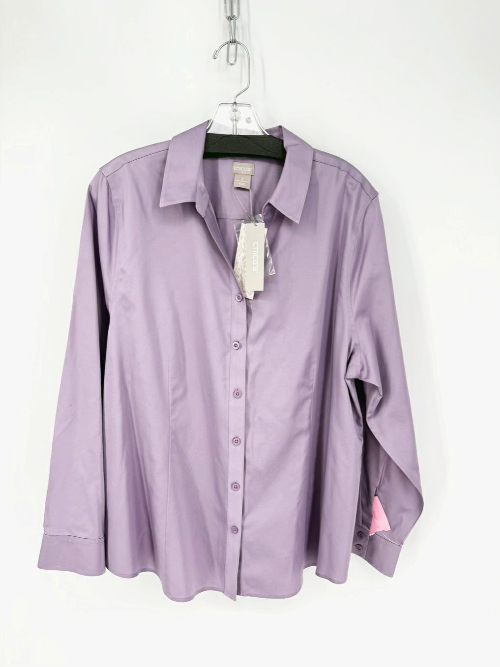 CHICO'S Size 16 Lilac Blouse NWT