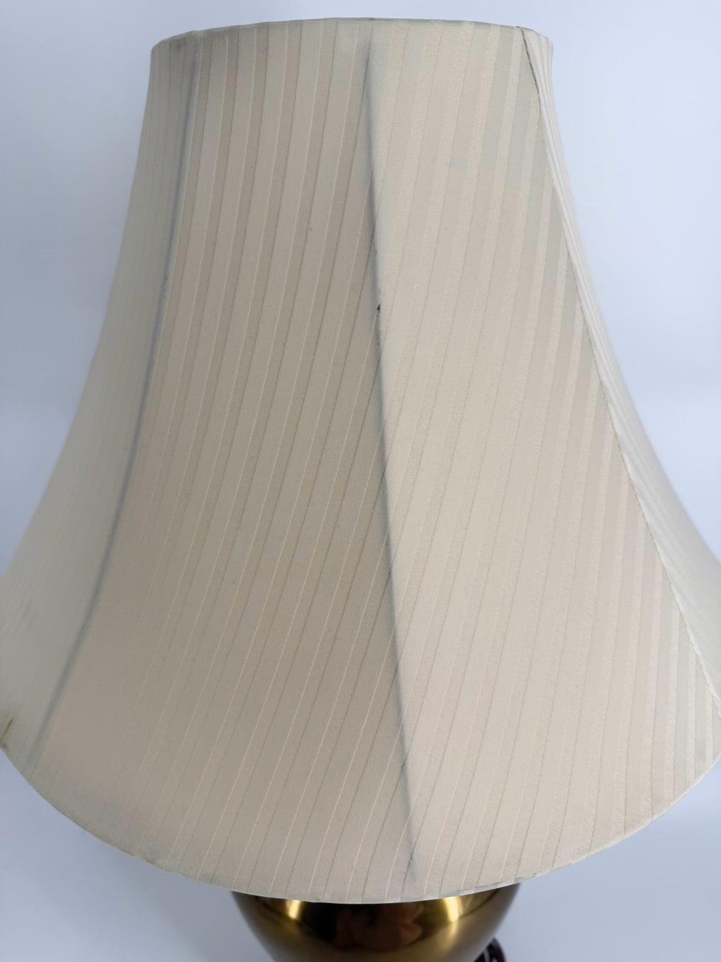 Brass Lamp w/ Cream Shade