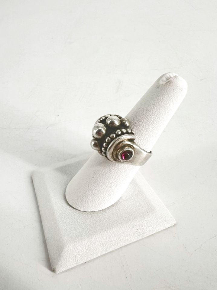 Sterling Garnet Ring