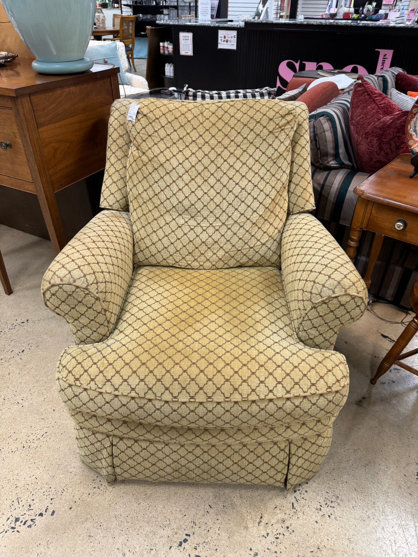 MOTION CRAFT Cream & Gold Recliner