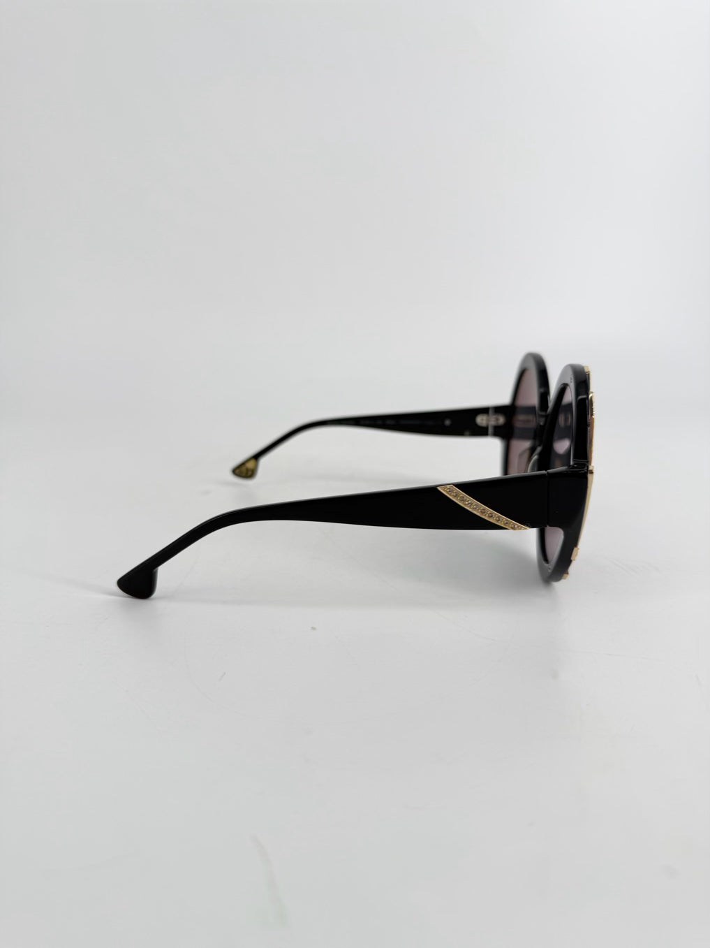 ALICE + OLIVIA Black & Gold Sunglasses