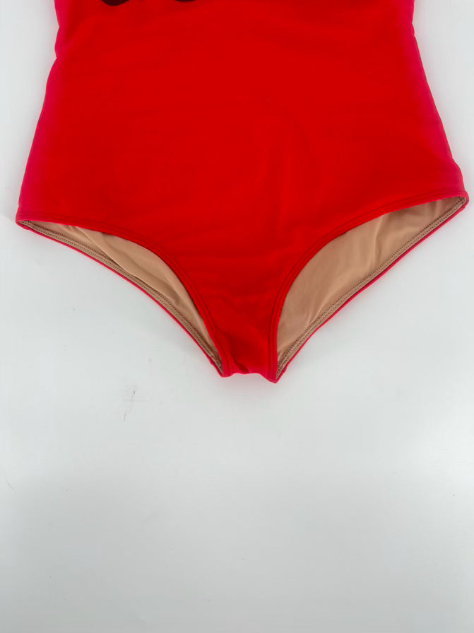 GUCCI Red & Black Size M 1pc Swimsuit