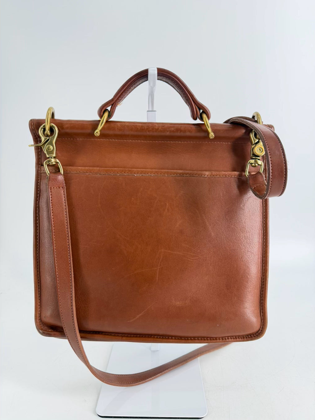 COACH Willis Cognac Leather Crossbody Bag